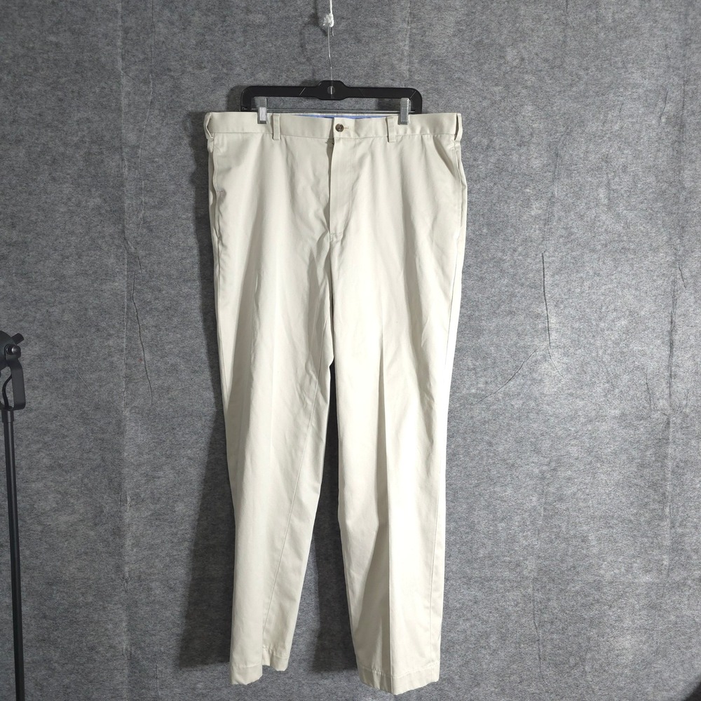 Brooks Brothers Lightweight Advantage Chino Clark Pants Mens W38 L34 Beige Solid